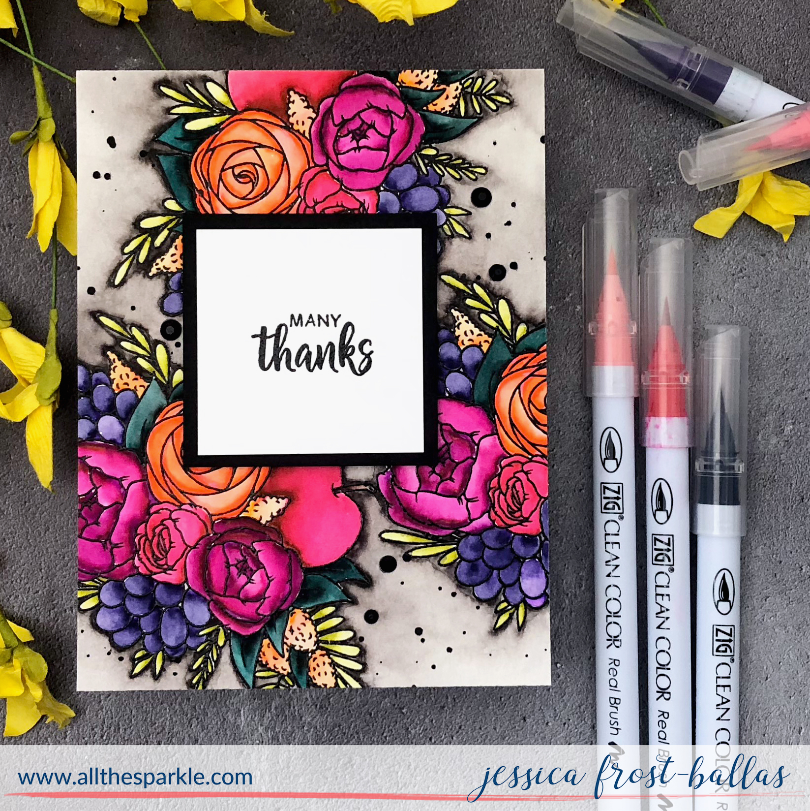 Studio Katia: Fresh Bunch STAMPtember Day 21 (+VIDEO!)   All The Sparkle